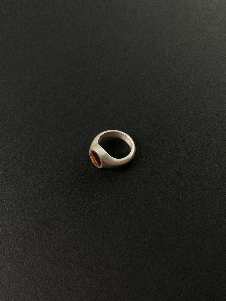 008 Tiger's Eye Pinky Ring, detail shot
